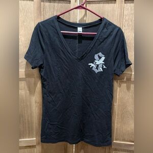 Women's SHINEDOWN Black V-Neck Graphic Tee